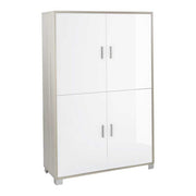 Mobile Armadio a 4 ante finitura Struttura Olmo Chiaro / Finitura Frontale Bianco Lucido by Sarmog by CeramicStore | Lo specialista del tuo bagno