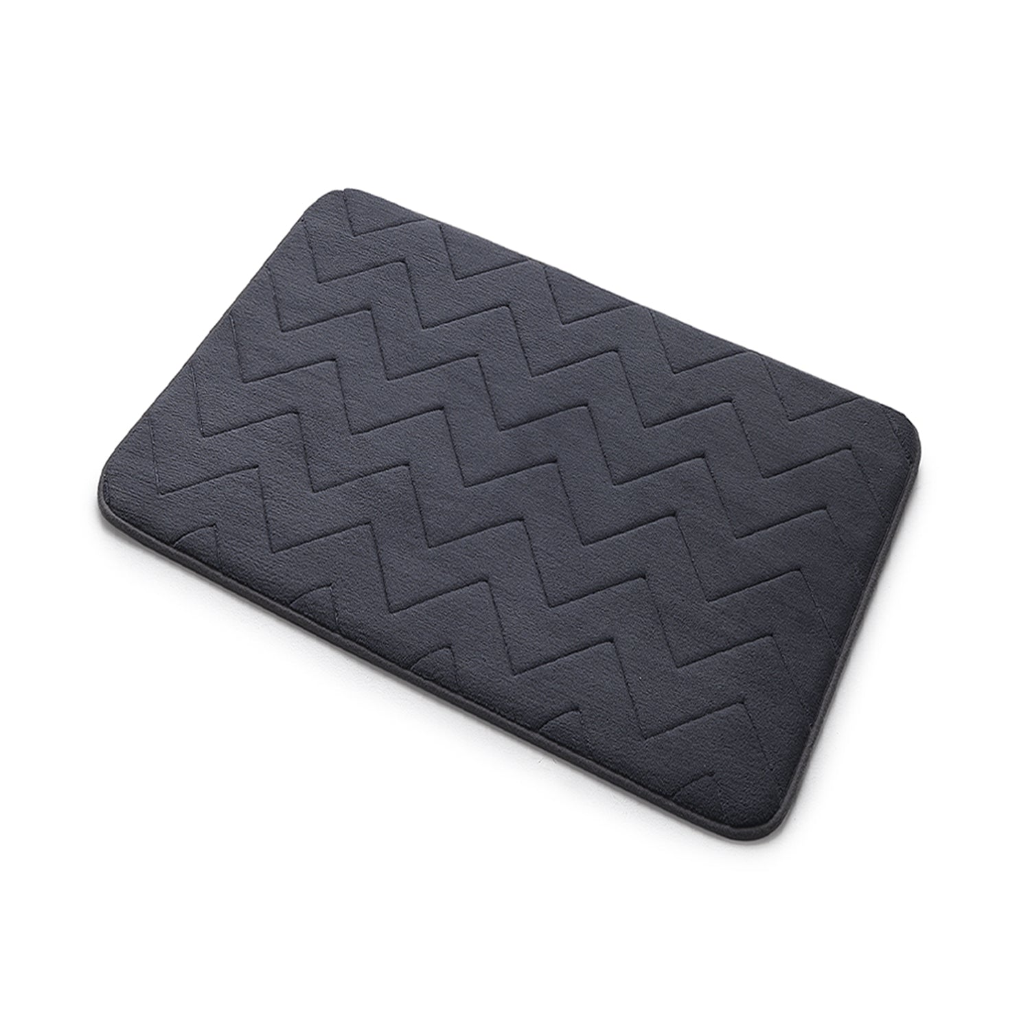 Tappeto 40x60 in memory foam con fondo antiscivolo Mousse di Gedy - Antracite by CeramicStore | Lo specialista del tuo bagno