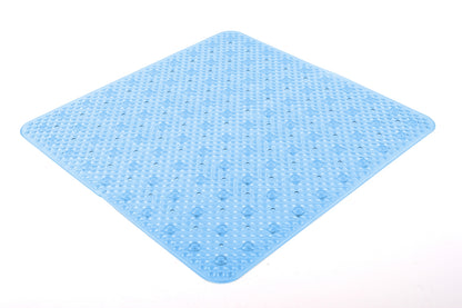 Tappeto antiscivolo doccia 53x53 modello Solid di Gedy - Trasparente azzurro by CeramicStore | Lo specialista del tuo bagno