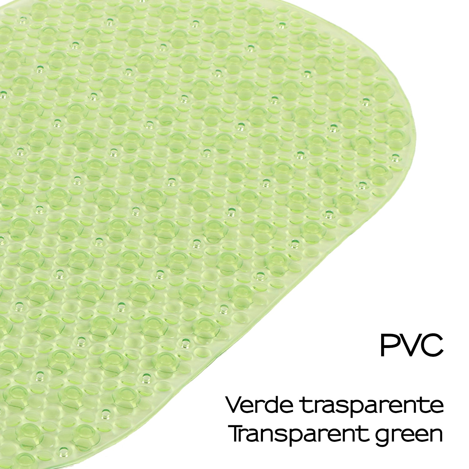 Tappeto antiscivolo vasca modello Solid di Gedy - Verde trasparente by CeramicStore | Lo specialista del tuo bagno