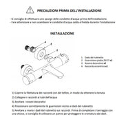 Gruppo vasca esterno termostatico completo di kit doccia con flessibile modello Jane by CeramicStore | Lo specialista del tuo bagno