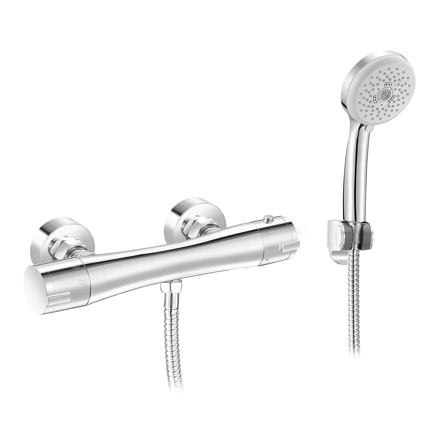 Miscelatore termostatico esterno doccia completo di kit doccia con flessibile modello Joe by CeramicStore | Lo specialista del tuo bagno