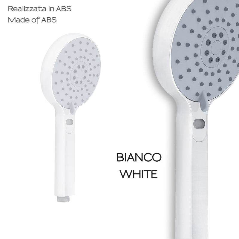 Doccetta a 3 getti con controllo della temperatura numerico modello Thermo 01 di Gedy - Bianco by CeramicStore | Lo specialista del tuo bagno