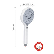 Doccetta a 3 getti con controllo della temperatura numerico modello Thermo 01 di Gedy - Bianco by CeramicStore | Lo specialista del tuo bagno
