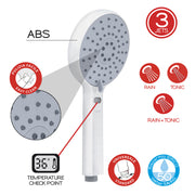 Doccetta a 3 getti con controllo della temperatura numerico modello Thermo 01 di Gedy - Bianco by CeramicStore | Lo specialista del tuo bagno