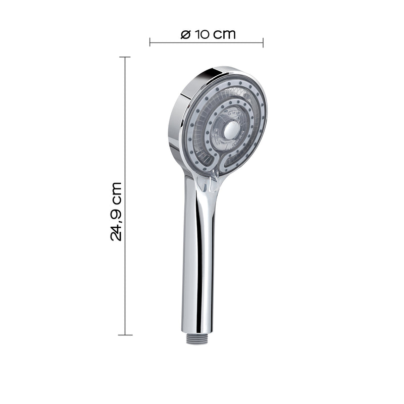 Doccetta a 3 getti con Led 7 colori modello Light 00 di Gedy - Cromato by CeramicStore | Lo specialista del tuo bagno