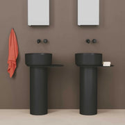 Lavabo rotondo Azzurra serie Aurea 40x40x17 cm - Bianco lucido
