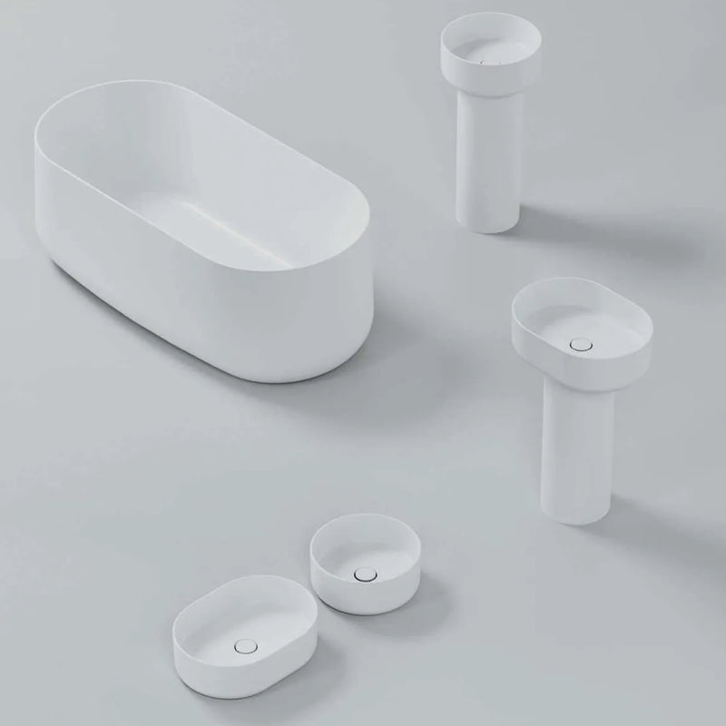 Colonna in ceramica di Azzurra serie Aurea à˜26x73 cm - Bianco lucido by CeramicStore | Lo specialista del tuo bagno