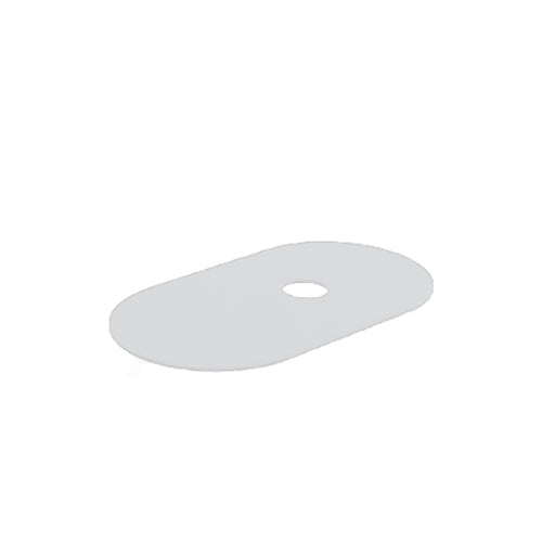 Piano portaoggetti in metallo Azzurra serie Aurea 40 cm - Bianco opaco by CeramicStore | Lo specialista del tuo bagno