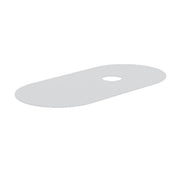 Piano portaoggetti in metallo Azzurra Aurea 55 cm - Bianco opaco by CeramicStore | Lo specialista del tuo bagno