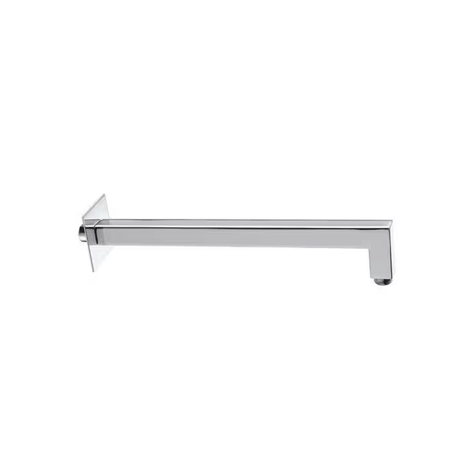 Braccio doccia squadrato slim in ottone con attacco standard cm 34x2x2 - Cromo by CeramicStore | Lo specialista del tuo bagno