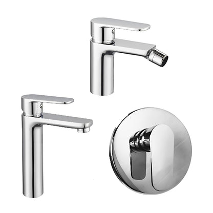 Set miscelatore lavabo, bidet e doccia RubiFlux Idroblue - Cromo by CeramicStore | Lo specialista del tuo bagno