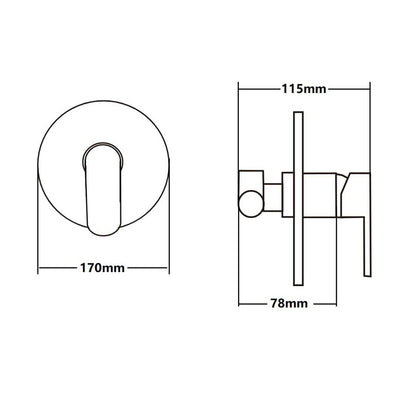 Set miscelatore lavabo, bidet e doccia RubiFlux Idroblue - Cromo by CeramicStore | Lo specialista del tuo bagno