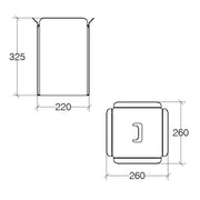 Cestino gettacarta in alluminio verniciato nero Lineabeta Bandoni by CeramicStore | Lo specialista del tuo bagno