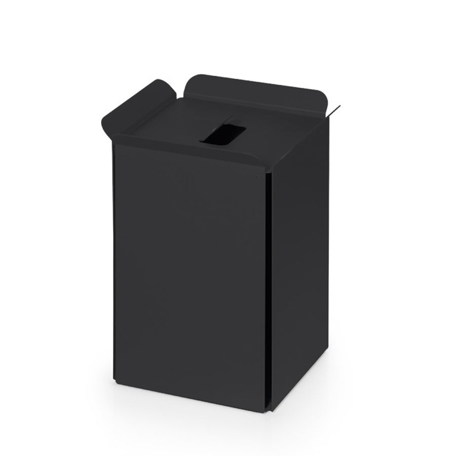 Cestino gettacarta in alluminio verniciato nero Lineabeta Bandoni by CeramicStore | Lo specialista del tuo bagno