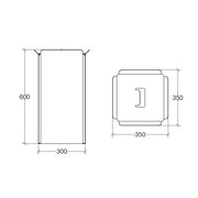 Cesto porta biancheria in alluminio verniciato bianco Lineabeta Bandoni by CeramicStore | Lo specialista del tuo bagno
