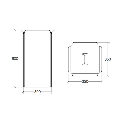Cesto porta biancheria in alluminio verniciato bianco Lineabeta Bandoni by CeramicStore | Lo specialista del tuo bagno
