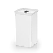 Cesto porta biancheria in alluminio verniciato bianco Lineabeta Bandoni by CeramicStore | Lo specialista del tuo bagno