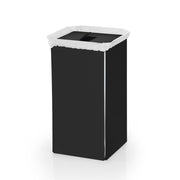 Cesto porta biancheria in alluminio verniciato nero Lineabeta Bandoni by CeramicStore | Lo specialista del tuo bagno