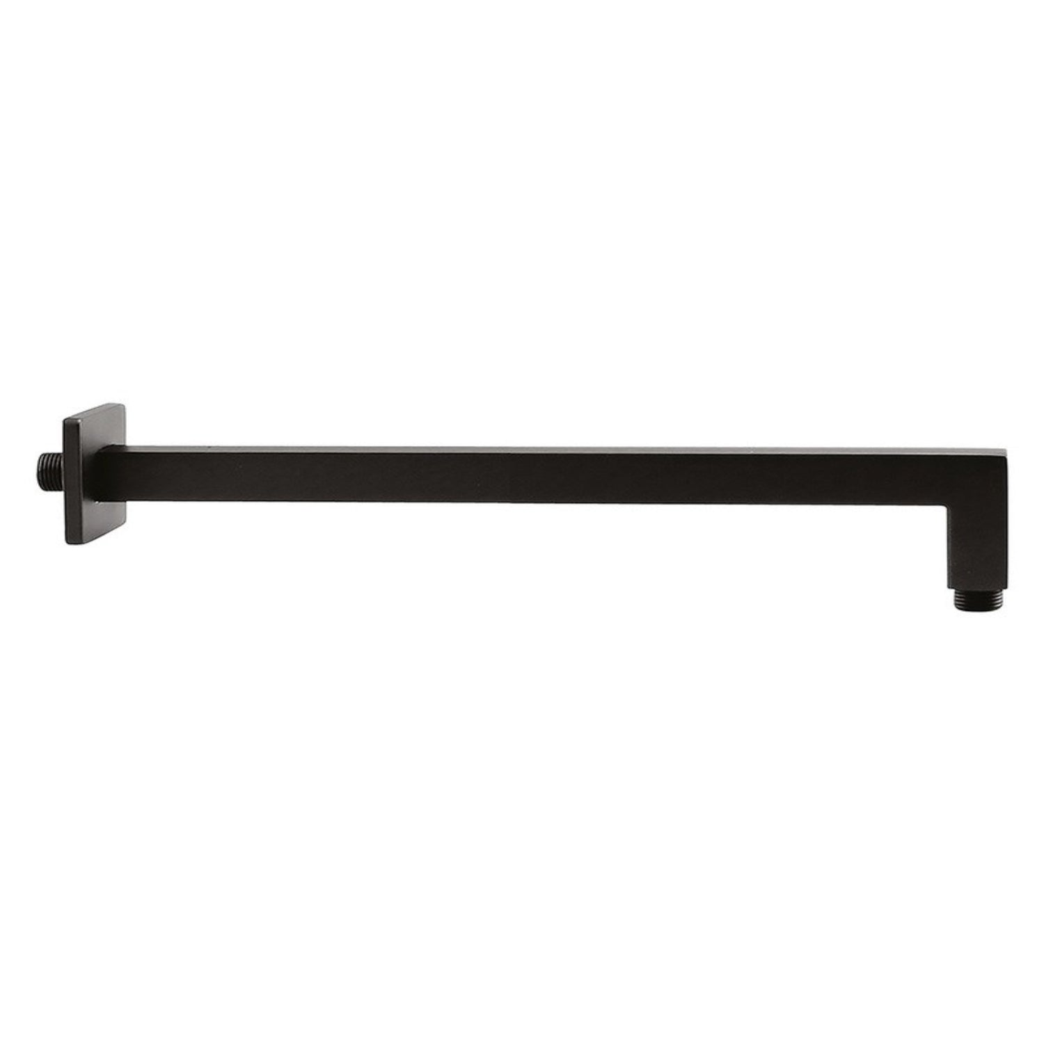 Braccio doccia quadrato modello Lusso L. 350 mm - Nero Opaco by CeramicStore | Lo specialista del tuo bagno