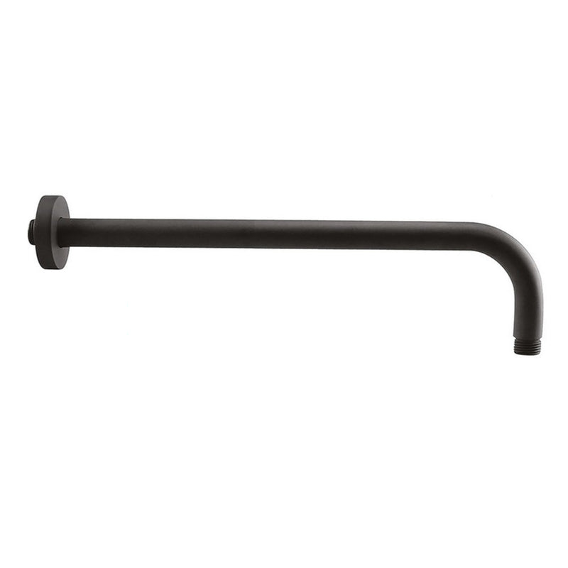Braccio doccia rotondo diam. 24 modello Lusso L. 350 mm - Nero Opaco by CeramicStore | Lo specialista del tuo bagno