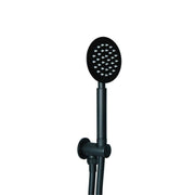 Kit doccia rotondo 3 pz con presa doccia, doccia Aroto e flessibile cm 150 - Nero Opaco by CeramicStore | Lo specialista del tuo bagno