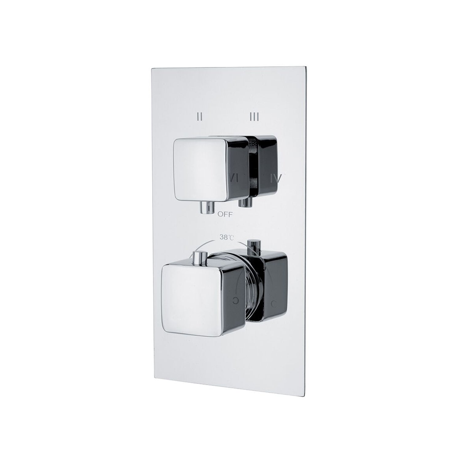 Termostatico doccia incasso squadrato 4 vie in ottone by CeramicStore | Lo specialista del tuo bagno