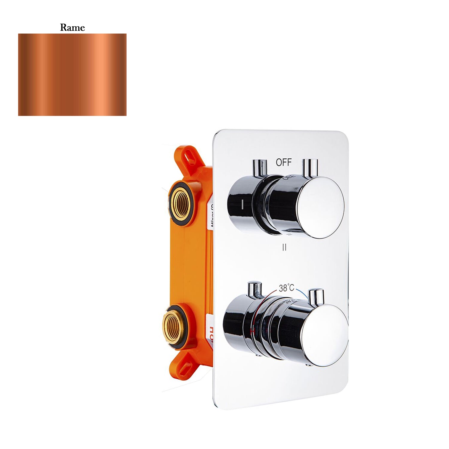 Termostatico doccia incasso 2 vie con easy box rame by CeramicStore | Lo specialista del tuo bagno