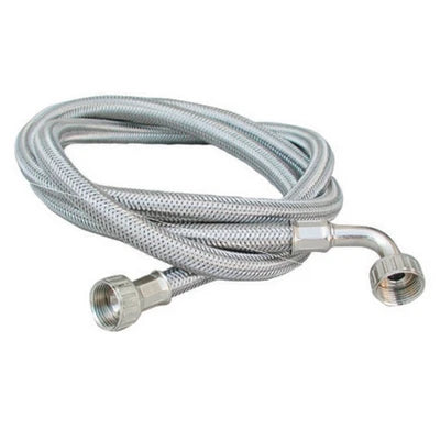 Tubo carico lavatrice inox con curva mt. 3 50
