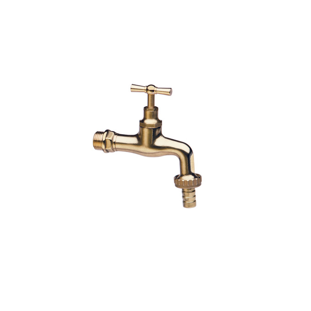 Rubinetto in ottone finitura lucida fornito con portagomma by CeramicStore | Lo specialista del tuo bagno