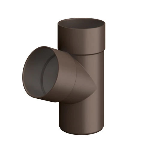Braga semplice 67 30 per tubo pluviale diam. 80 marrone