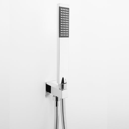 Pratico kit doccia by ARES, con punto acqua quadro. Doccetta in ottone modello 'KIM' by CeramicStore | Lo specialista del tuo bagno