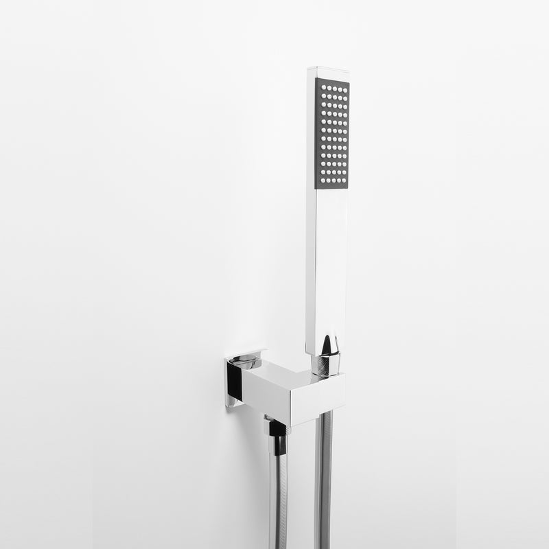 Kit doccia by ARES con punto acqua quadrato. Doccetta in ottone modello 'KIM' by CeramicStore | Lo specialista del tuo bagno