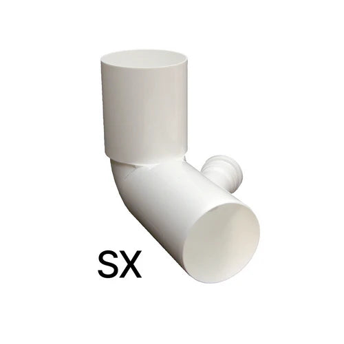 Curva wc alta d. 110 in pp con 1 attacco dx d. 50
