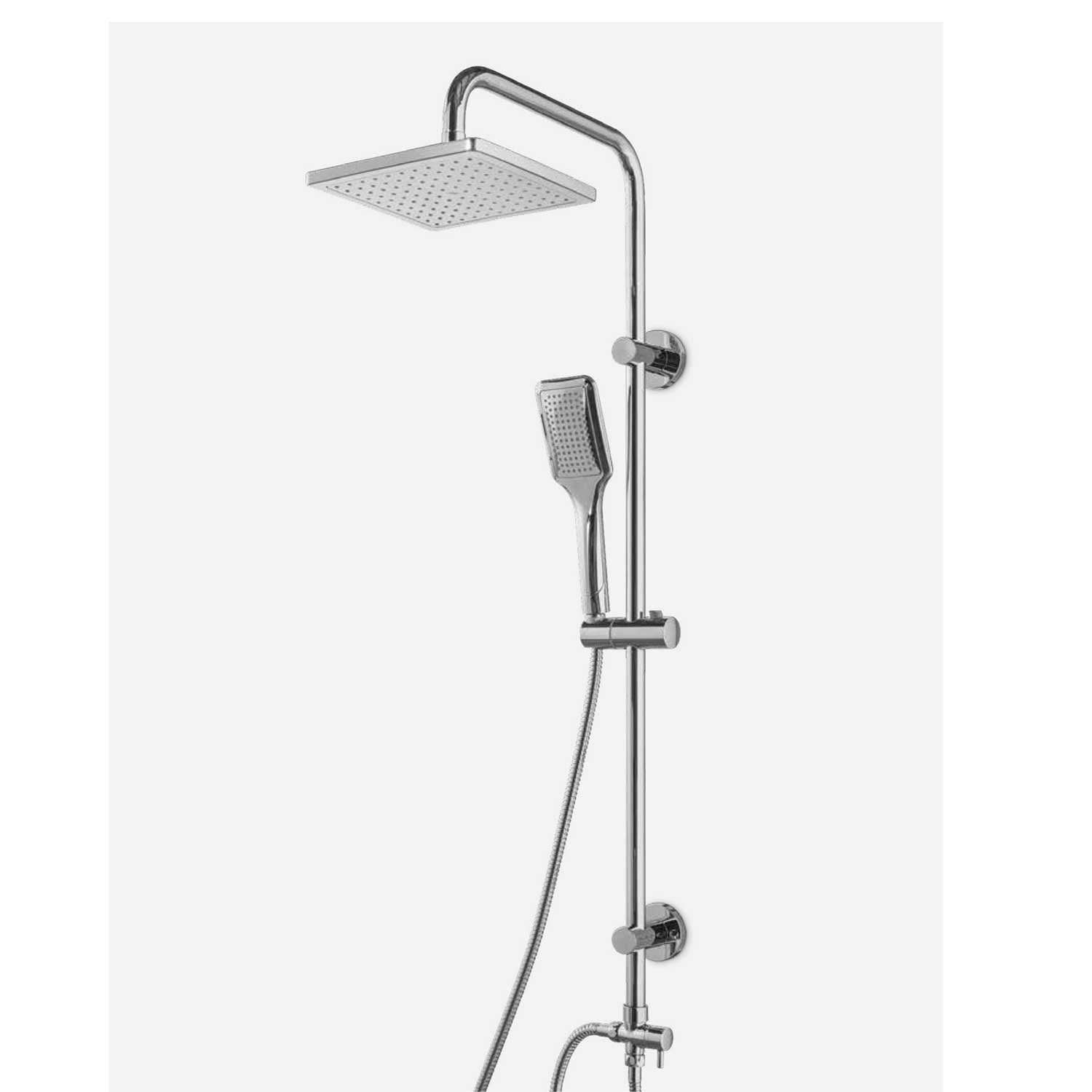 Colonna doccia Andros a ponte in ottone: deviatore attacco flessibile da 1/2" M by CeramicStore | Lo specialista del tuo bagno