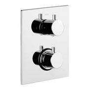 Miscelatore termostatico incasso doccia 1 uscita Paffoni Light ottone cromato con piastra in acciaio inox by CeramicStore | Lo specialista del tuo bagno