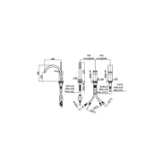Miscelatore bordo vasca con deviatore serie Tilt modello TI040ST steel looking Paffoni by CeramicStore | Lo specialista del tuo bagno