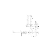 Miscelatore doccia a parete serie Tango modello TA105ST70 steel looking Paffoni by CeramicStore | Lo specialista del tuo bagno