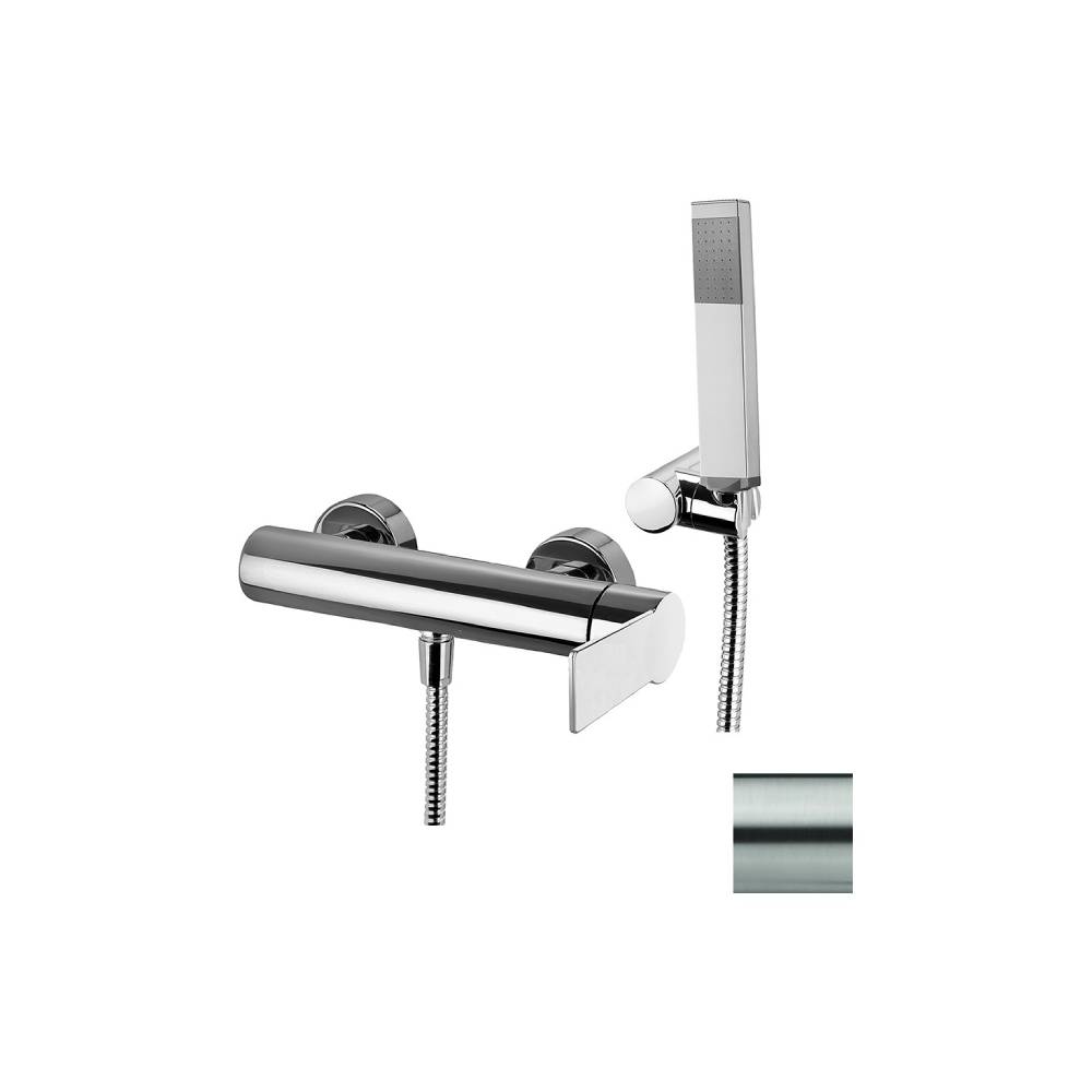 Miscelatore doccia con duplex serie Tango modello TA168DST steel looking Paffoni by CeramicStore | Lo specialista del tuo bagno