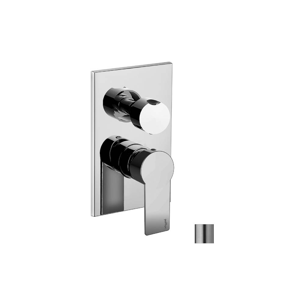 Miscelatore doccia serie Tango modello TA018ST/M steel looking Paffoni by CeramicStore | Lo specialista del tuo bagno