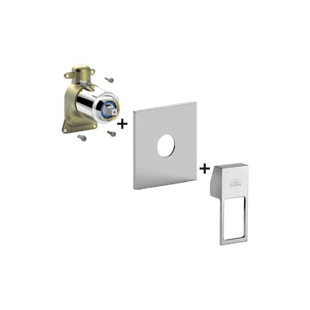 Miscelatore incasso PBOX 010 piastra abs serie Ringo modello RINBOX010CR cromo Paffoni by CeramicStore | Lo specialista del tuo bagno