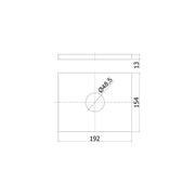 Miscelatore incasso PBOX 010 piastra abs serie Ringo modello RINBOX010CR cromo Paffoni by CeramicStore | Lo specialista del tuo bagno