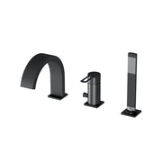 Miscelatore bordo vasca con bocca e duplex serie Ringo modello RIN040LNO colore nero opaco Paffoni by CeramicStore | Lo specialista del tuo bagno