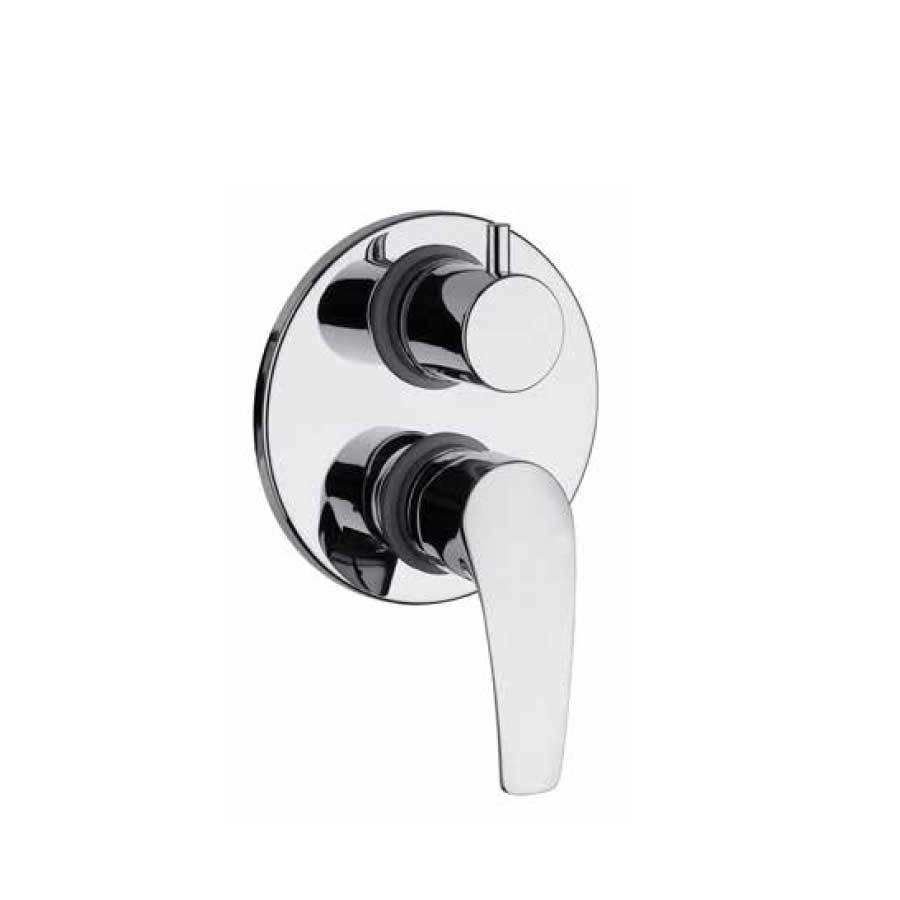 Rubinetto Miscelatore Monocomando per Doccia Con deviatore Rotativo cromato collezione Hike di Argo Rubinetterie by CeramicStore | Lo specialista del tuo bagno