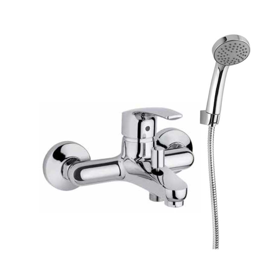 Rubinetto Miscelatore Monocomando per Vasca con set doccia cromato collezione Hike di Argo Rubinetterie by CeramicStore | Lo specialista del tuo bagno