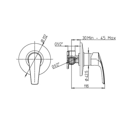 Set di Rubinetti per lavabo, Bidet e Doccia cromato con Piletta e Saltello collezione Hike di Argo Rubinetterie by CeramicStore | Lo specialista del tuo bagno