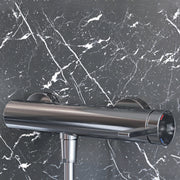 Miscelatore monocomando esterno per doccia RubiFlux serie Tundra - Nickel by CeramicStore | Lo specialista del tuo bagno