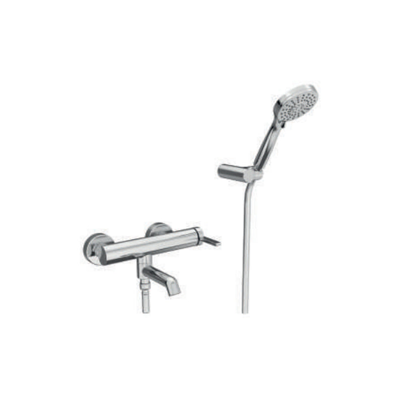 Miscelatore monocomando per vasca con kit doccino RubiFlux serie Tundra - Cromo by CeramicStore | Lo specialista del tuo bagno
