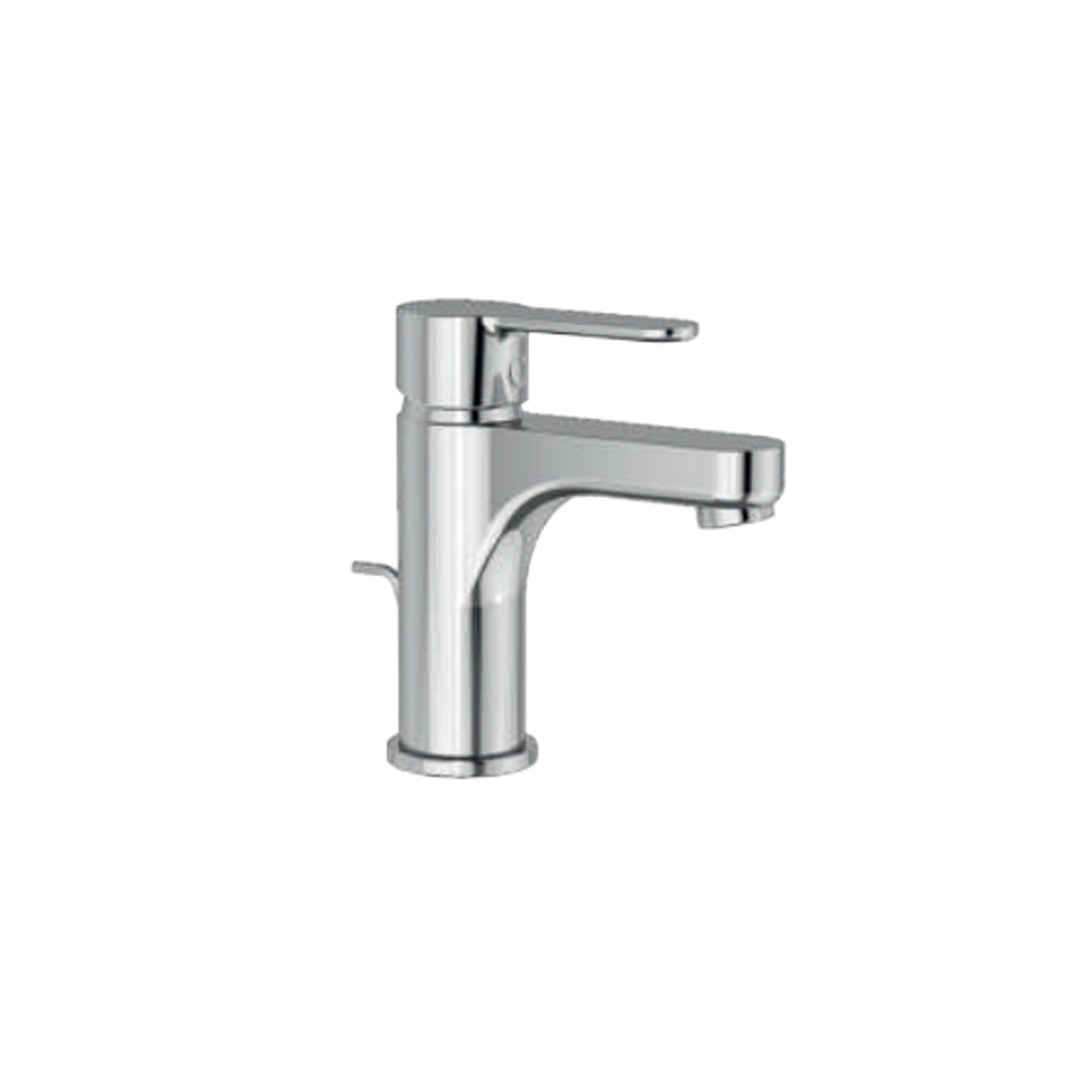 Miscelatore monocomando lavabo con scarico RubiFlux serie Lume - Cromo by CeramicStore | Lo specialista del tuo bagno