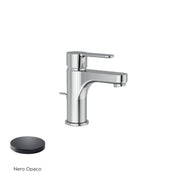 Miscelatore monocomando lavabo con scarico RubiFlux serie Lume - Nero Opaco by CeramicStore | Lo specialista del tuo bagno